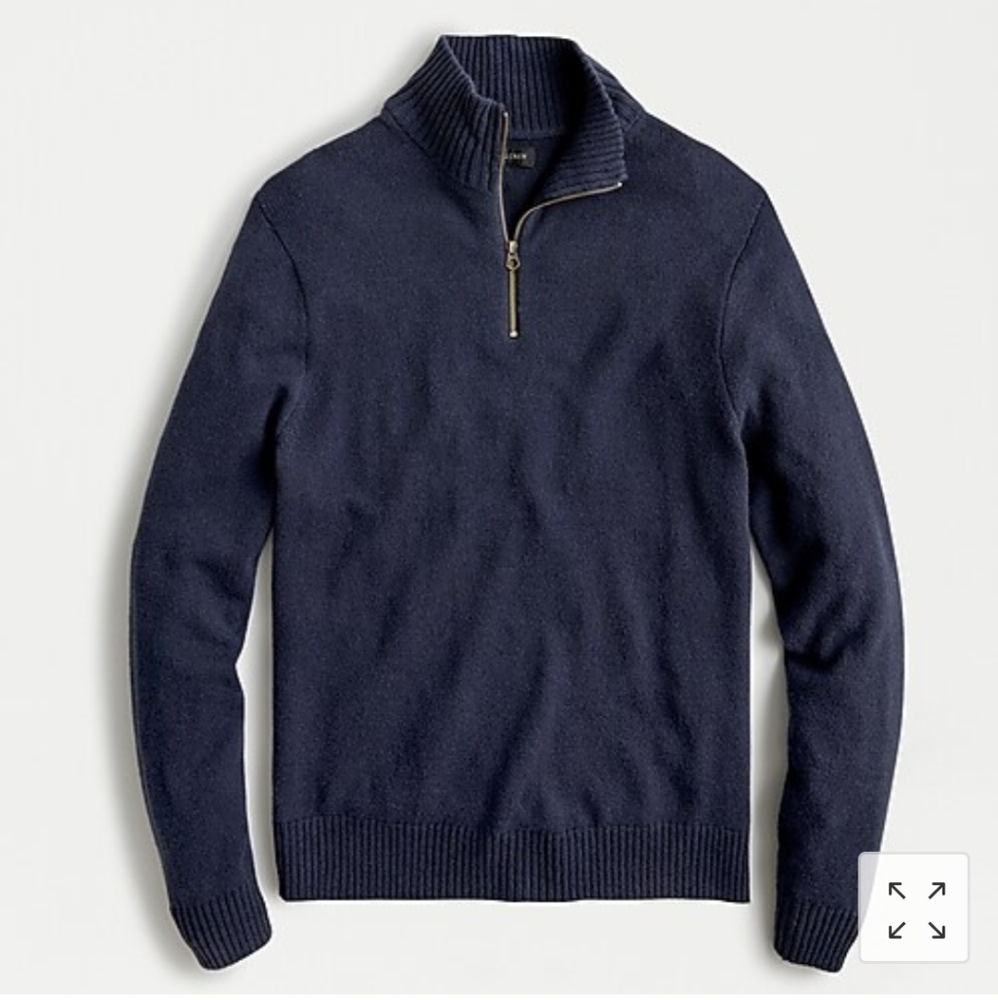 J. Crew Merino Wool Half-Zip Sweater
